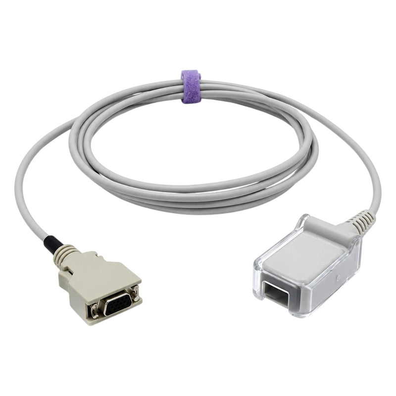 2.2-metre white TPU SpO₂ cable for compatible Masimo LNCS setups