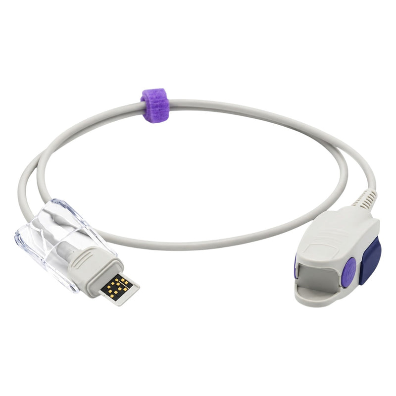 White 1 metre TPU cable for Masimo RD-Set SpO₂ sensor