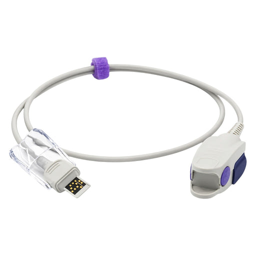 White 1 metre TPU cable for Masimo RD-Set SpO₂ sensor
