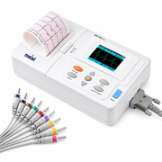 Maestros MR 300 Mini 3 Channel ECG Machine with 12-lead acquisition, colour TFT display and thermal printer available at Health Yantra Store