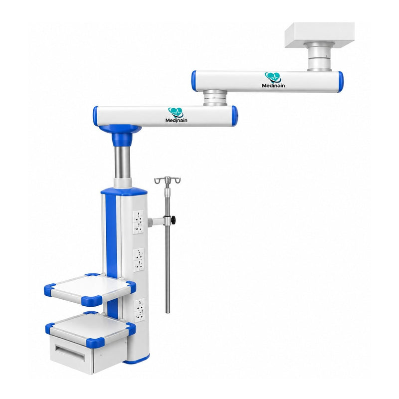 Medinain Dual Arm Medical Pendant with Oxygen Suction and Electrical Terminals