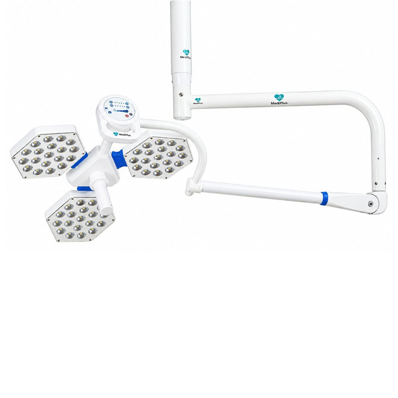 Medinain Vega 3 OT surgical light with 125,000 Lux intensity, digital touch control and 609.6 mm light diameter.