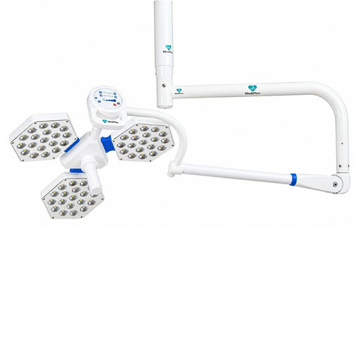 Medinain Vega 3 OT surgical light with 125,000 Lux intensity, digital touch control and 609.6 mm light diameter.
