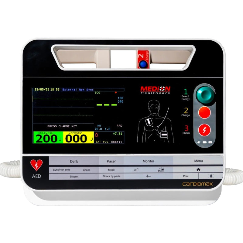 Medion Cardiomax adult pediatric multifunctional defibrillator paddles