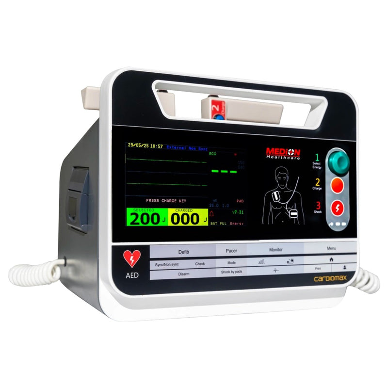 Medion Cardiomax biphasic monitor defibrillator for ICU and ambulance