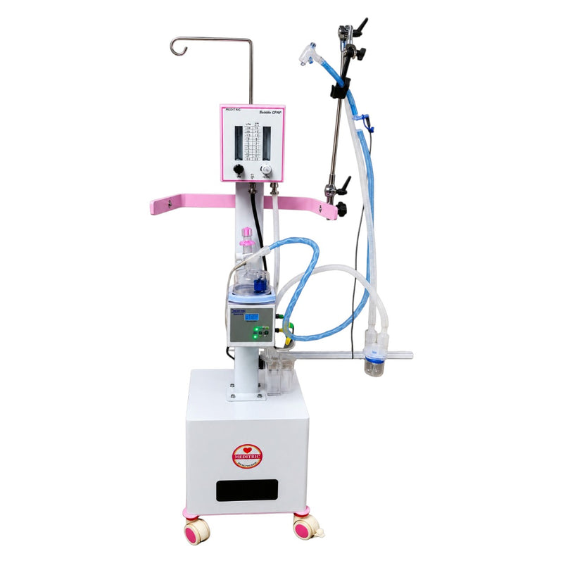 Meditric Bubble CPAP with built-in Air Oxygen blender and FiO2 control
