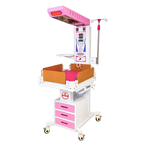 Meditric SSWMD-18 neonatal radiant heat warmer with stainless steel baby bed