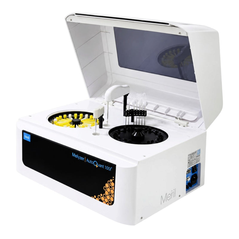 Meril AutoQuant 100 biochemistry analyzer with 60 discrete reusable cuvettes