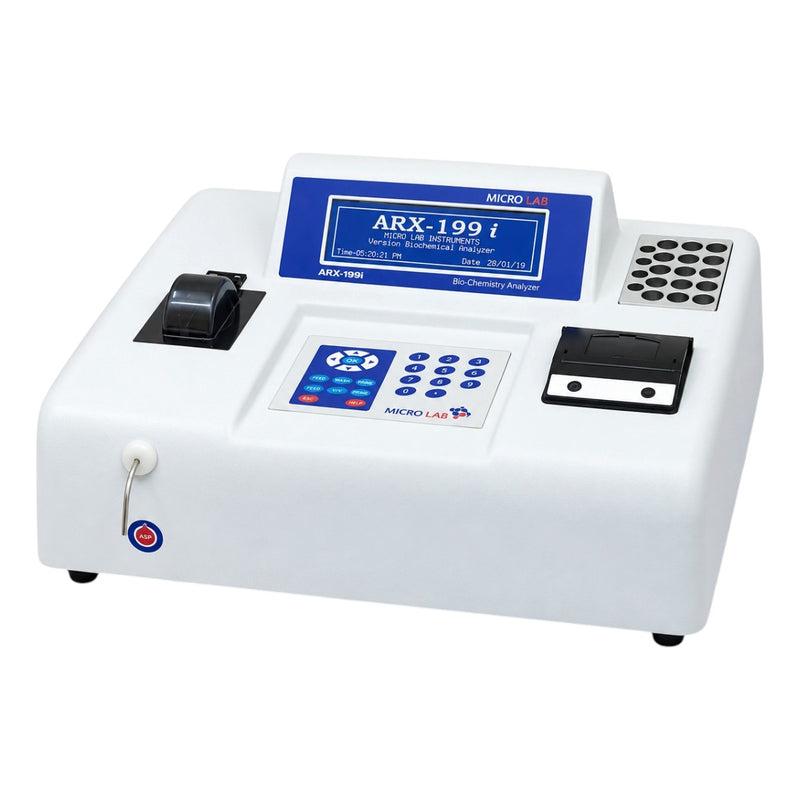 Technical specifications of the Microlab ARX 199i semi-automatic clinical chemistry analyzer