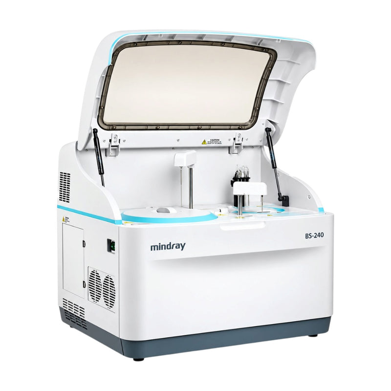 Mindray BS-240 fully automatic biochemistry analyzer with discrete random-access testing for clinical laboratory workflows.