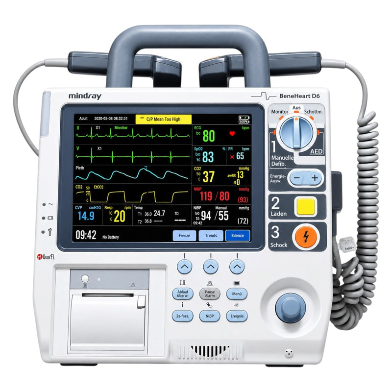 Mindray BeneHeart D6 4-in-1 biphasic defibrillator and patient monitor