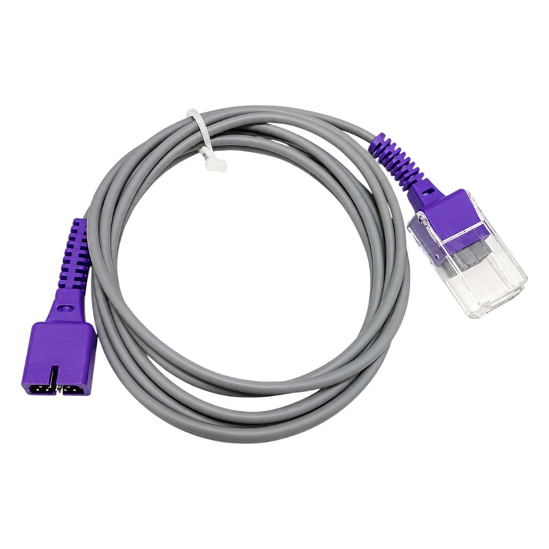 Nellcor EC-8 SpO₂ extension adapter cable with white TPU cable