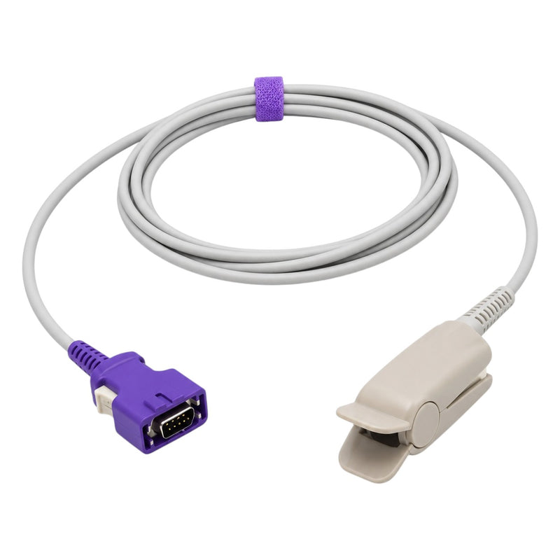 Nellcor N595 direct-connect SpO₂ sensor with gray cable