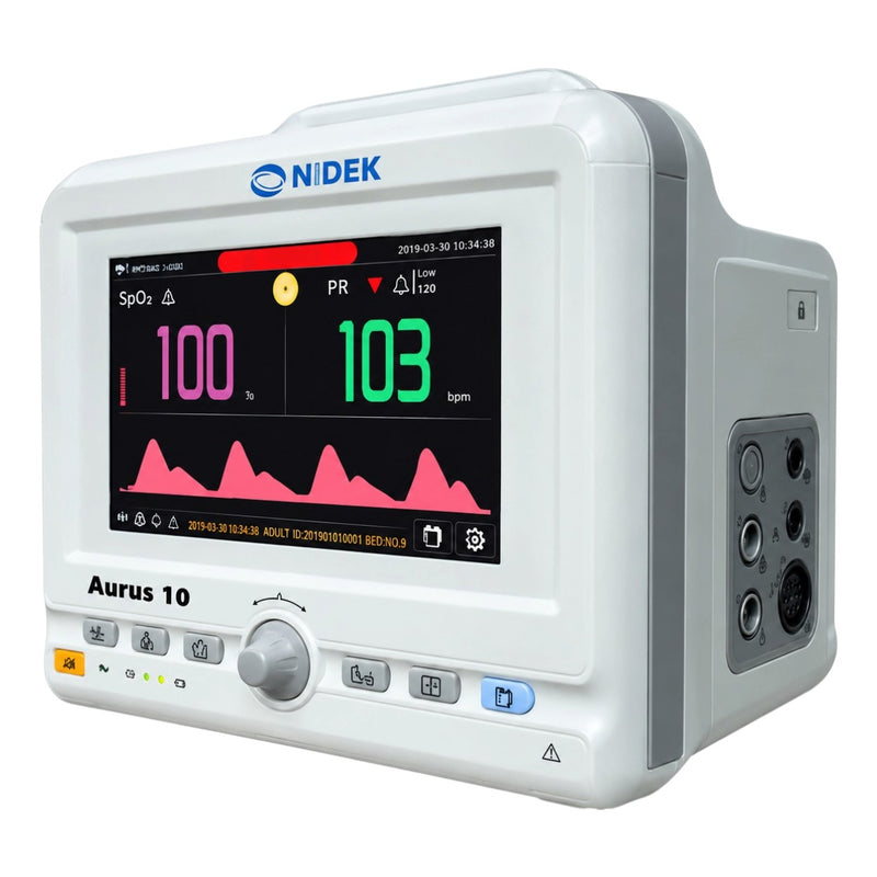 Nidek Aurus 10 pulse oximeter monitor for SpO₂ and pulse rate monitoring