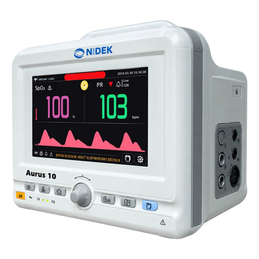 Nidek Aurus 10 pulse oximeter monitor for SpO₂ and pulse rate monitoring