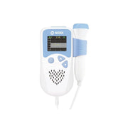 Buy Nidek Fetal Doppler with high-sensitivity ultrasound probe, color LCD, clear fetal heart sound, FHR display and alarm function.