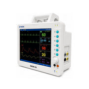 Buy Nidek HORIZON ECO 5-parameter patient monitor with 12.1-inch TFT display, ECG, SpO₂, NIBP, temperature, respiration and 96-hour trends.