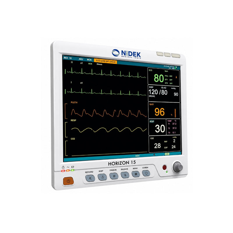 Nidek Horizon-15 patient monitor with arrhythmia ST analysis and pacemaker detection
