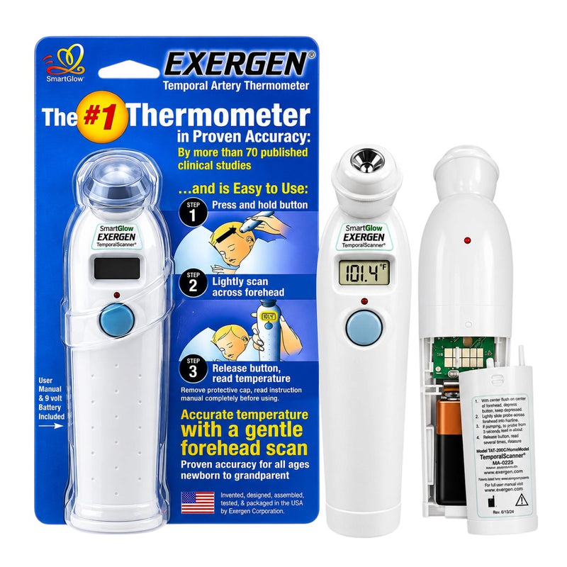 Nidek TAT-2000C thermometer with impact-resistant casing and sealed sensing system