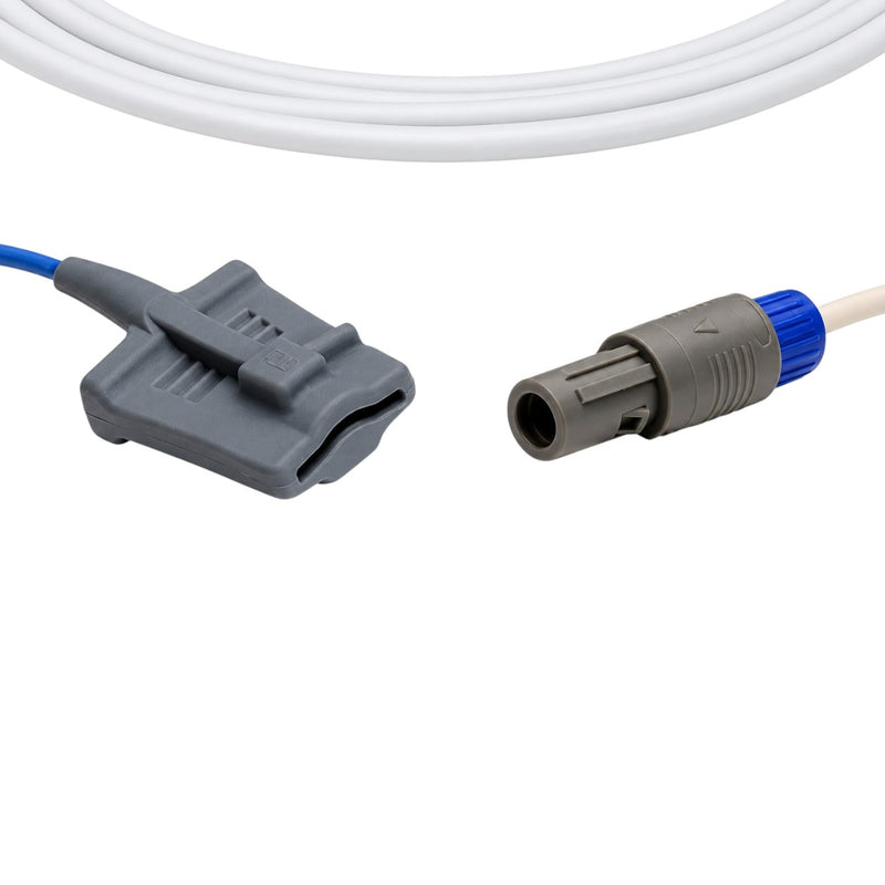 Nihon Kohden SVM direct-connect SpO₂ sensor with gray cable