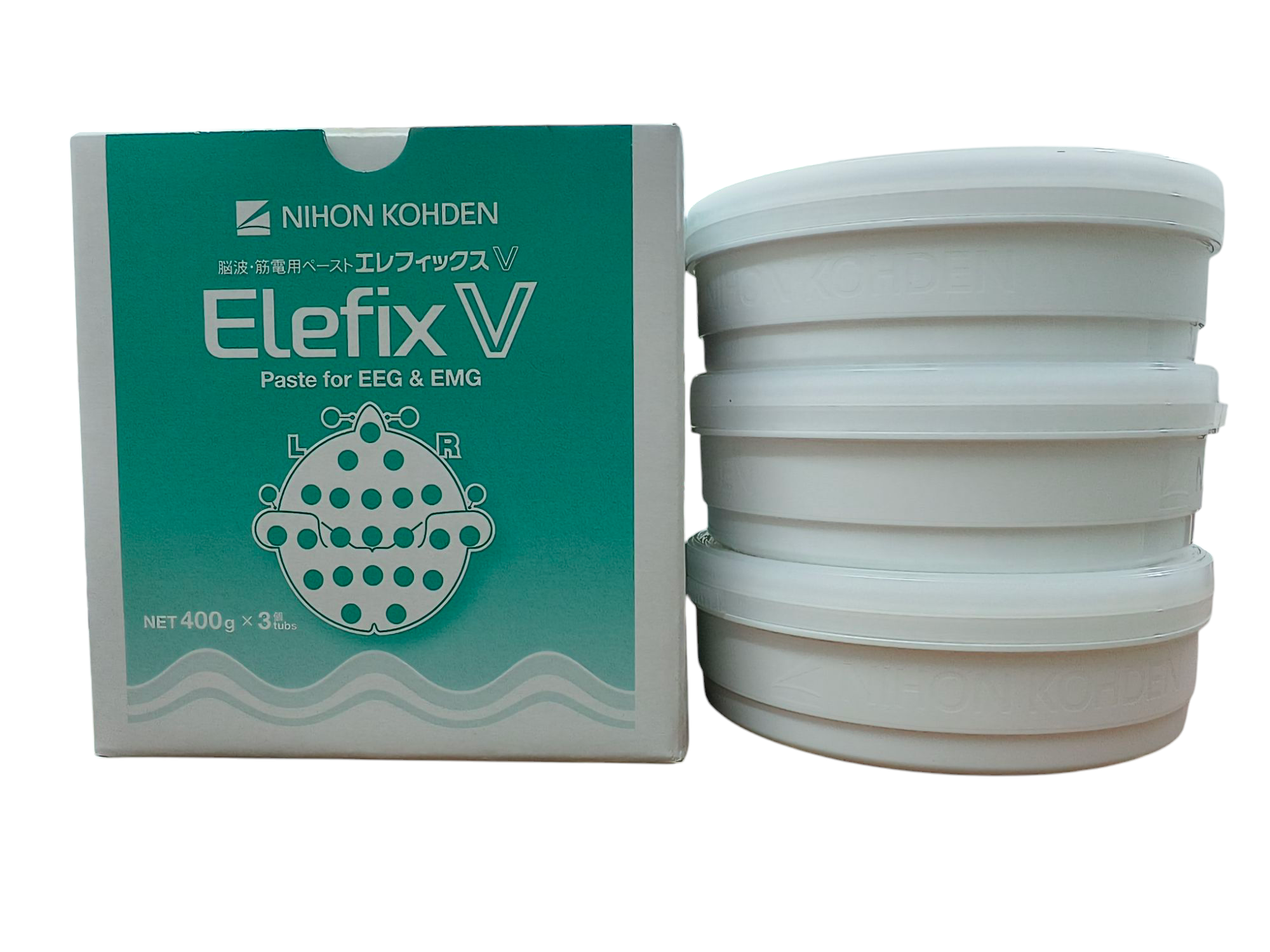 NIHON KOHDEN Elefix V EEG & EMG Paste (Pack of 3 jar 400g) — Health ...