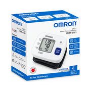 Omron HEM-6161 digital wrist BP monitor with display