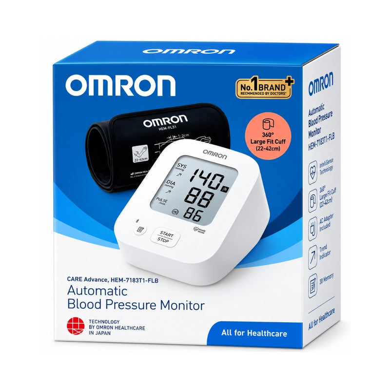 Omron HEM-7183T1 FLIN upper arm automatic blood pressure monitor