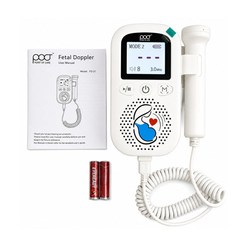 POCT portable fetal heart rate monitor with digital display