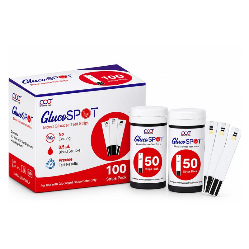 POCT GlucoSPOT blood glucose test strips 100 pack