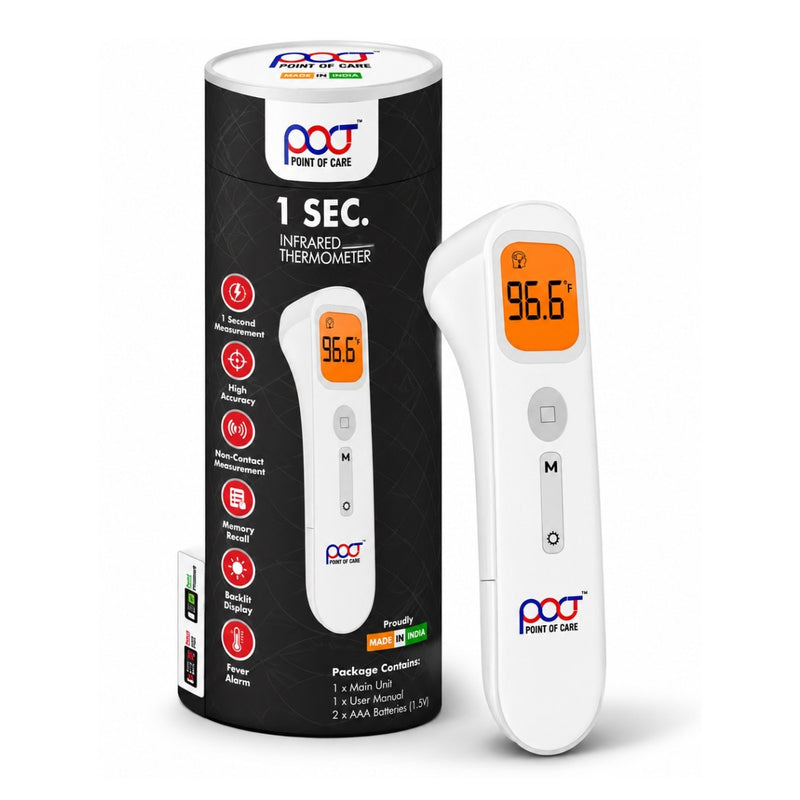 POCT infrared no contact forehead thermometer