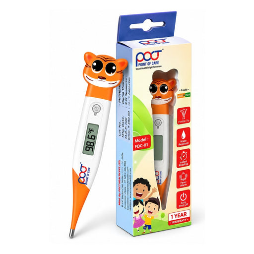 POCT Tiger digital thermometer for kids and adults