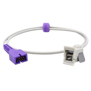 Gray 4mm TPU-jacketed cable for Nihon Kohden PVM/Vismo SpO₂ sensor