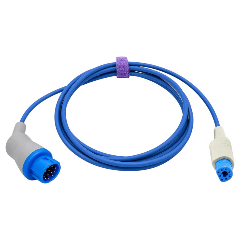 Reusable Philips SpO₂ adapter cable for compatible pulse oximetry monitoring equipment