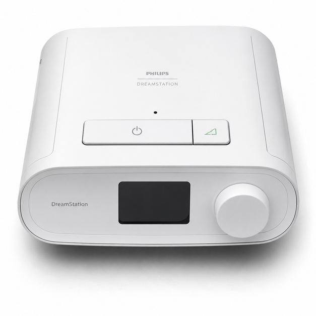 Philips DreamStation Auto CPAP Machine with intelligent auto pressure adjustment, compact lightweight design and user-friendly LCD display