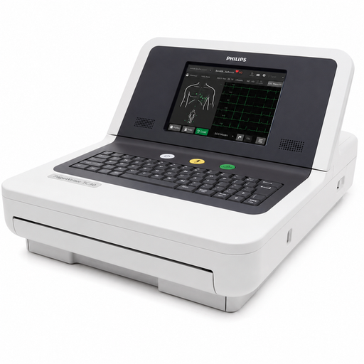 Philips PageWriter TC35 12 Channel ECG Machine with 6.5-inch TFT display, Philips DXL ECG interpretation, DICOM connectivity, thermal printer, and Wi-Fi for hospitals and clinics