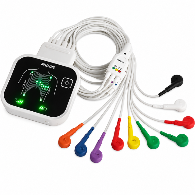 Philips PageWriter TC35 12 Channel ECG Machine with 6.5-inch TFT display, Philips DXL ECG interpretation, DICOM connectivity, thermal printer, and Wi-Fi for hospitals and clinics