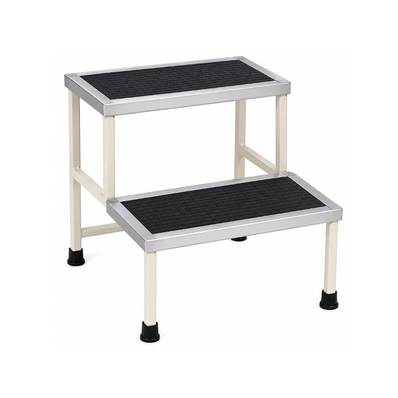 Double Foot Step Stool with Anti-Slip Rubber Top