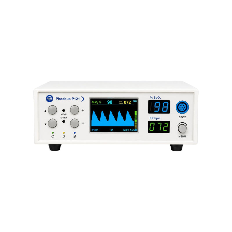 RMS Phoebus P121 pulse oximeter with TFT colour display