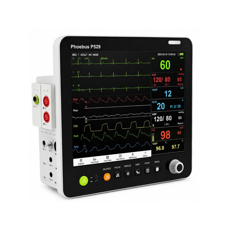 RMS Phoebus P529 modular multipara patient monitor with 15-inch touchscreen