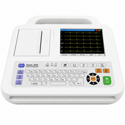 RMS VESTA 305i 3 Channel ECG Machine with simultaneous 12-lead ECG recording, 5.6-inch TFT color display, built-in thermal printer, USB connectivity, and rechargeable battery for hospitals and clinics