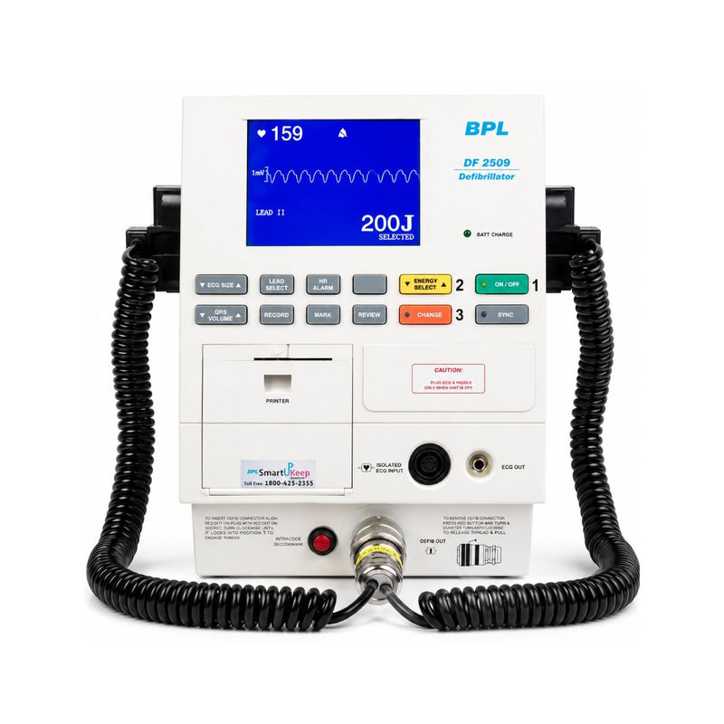 Refurbished BPL DF-2509/R manual monophasic defibrillator