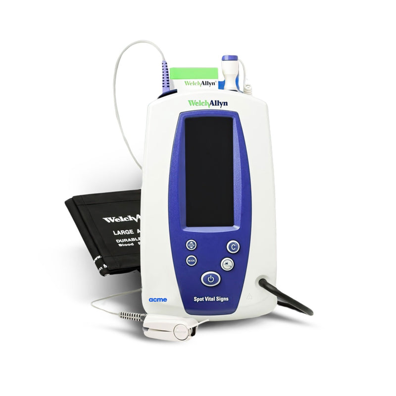 Buy refurbished Welch Allyn 420 Spot Vital Signs Monitor with NIBP, pulse rate and MAP for adult and pediatric clinical spot checking.