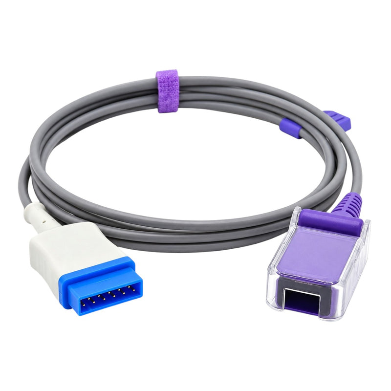 GE OxiMax reusable SpO2 cable for monitoring setups