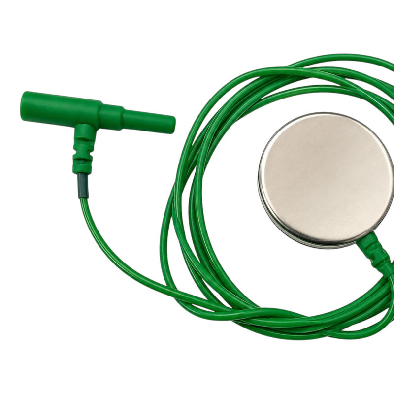 Reusable medical-grade NCV Ground Electrode designed for hospitals, neurology clinics and diagnostic centres. Compatible with most EMG, NCV and EEG machines.