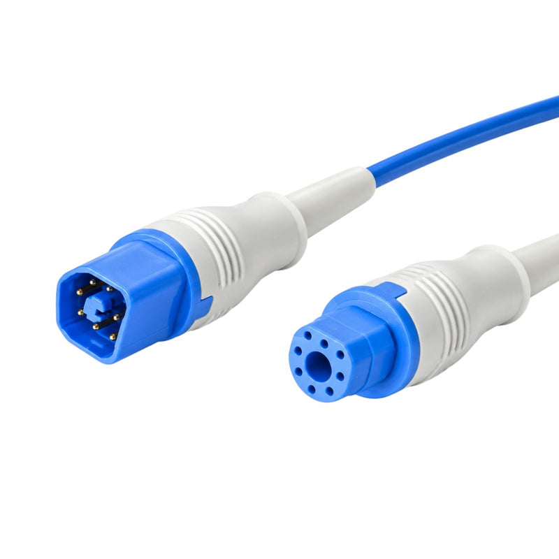 Reusable Philips SpO₂ adapter cable for compatible pulse oximetry equipment