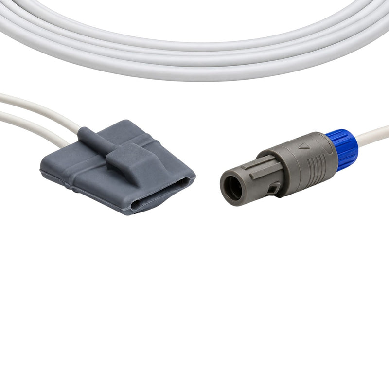 6-pin 40-degree keyed LEMO connector on Risingmed-compatible pediatric SpO₂ sensor