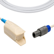 Gray 4mm TPU-jacketed cable for Nihon Kohden SVM SpO₂ sensor