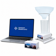 Sanuro4uL PC Based Uroflowmeter Machine with gravimetric sensor, LCD display, EPSON dot matrix printer and stainless steel sensor stand