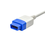Reusable SpO₂ adapter cable listed for GE OxyTip / TruSignal compatibility