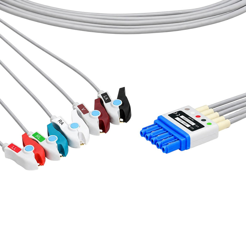 Spacelabs 5- Adult ECG leadwire for Philips MP-20 monitoring setups